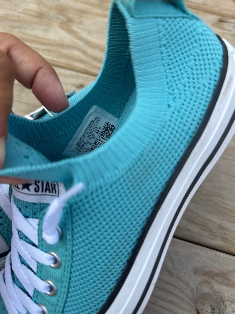 Converse Kids All Star Low Top Sneakers - Teal Blue - Picture 2 of 5